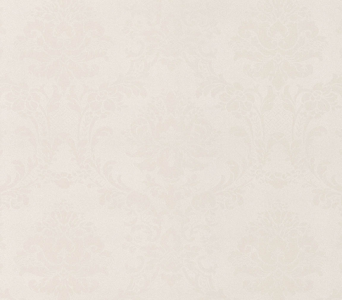 Taupe pearl light reflective damask wallpaper