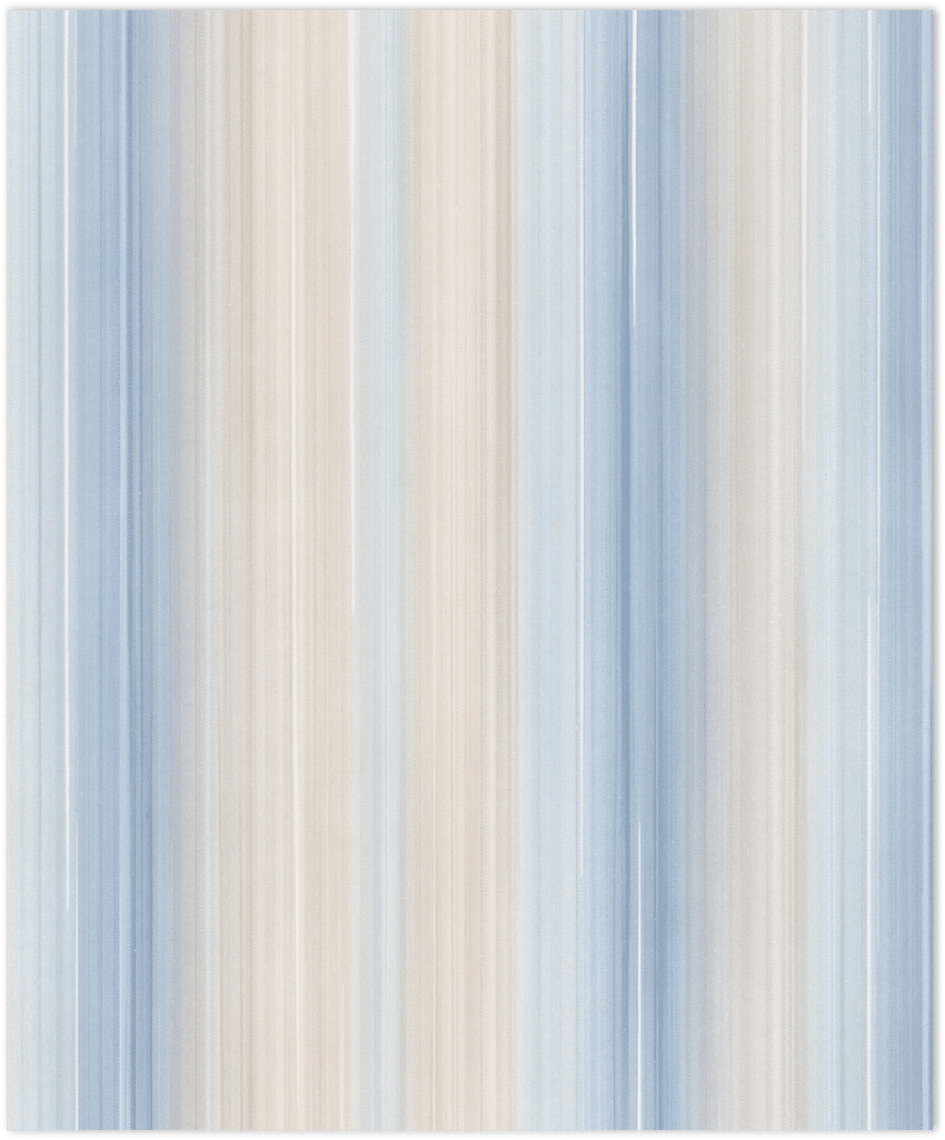 Pearl, blue and taupe ombre light reflective stripe wallpaper