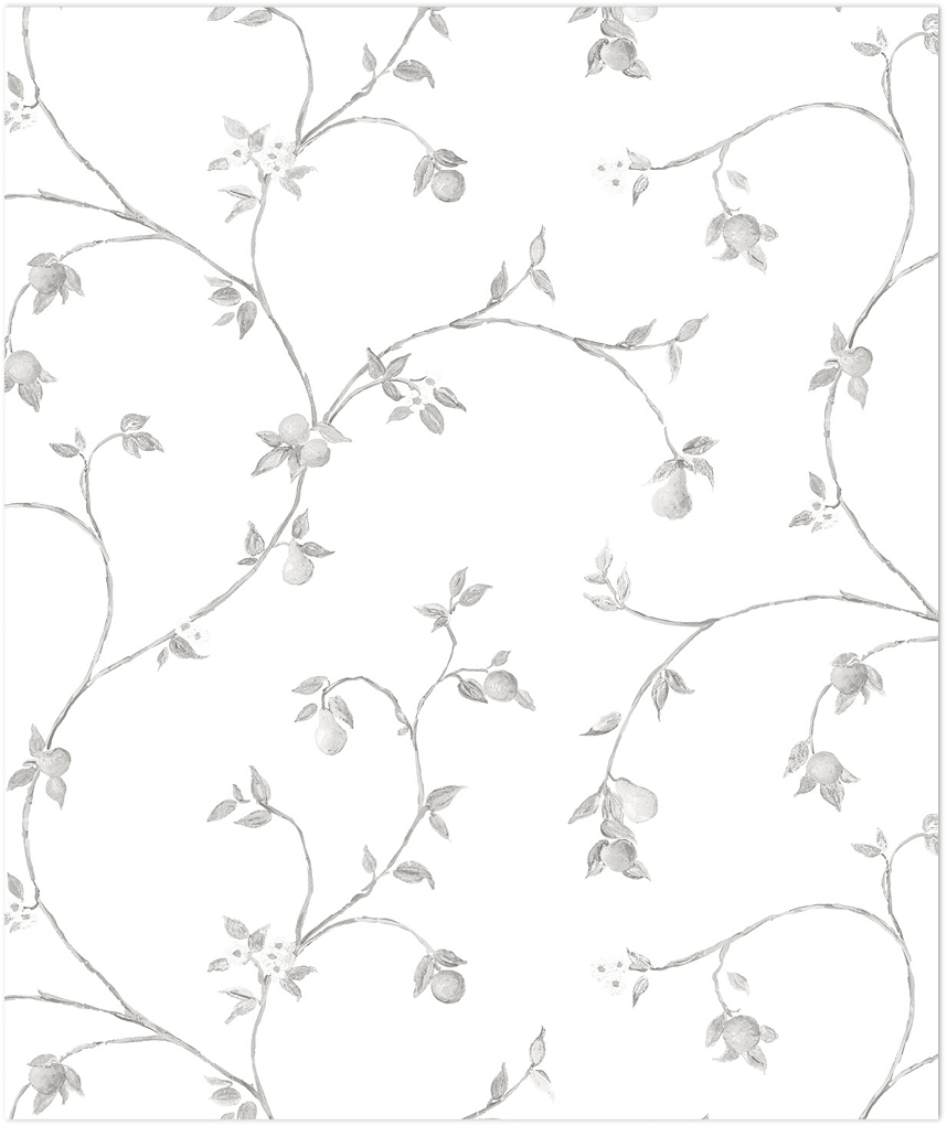 fruit trail light grey wallpaper