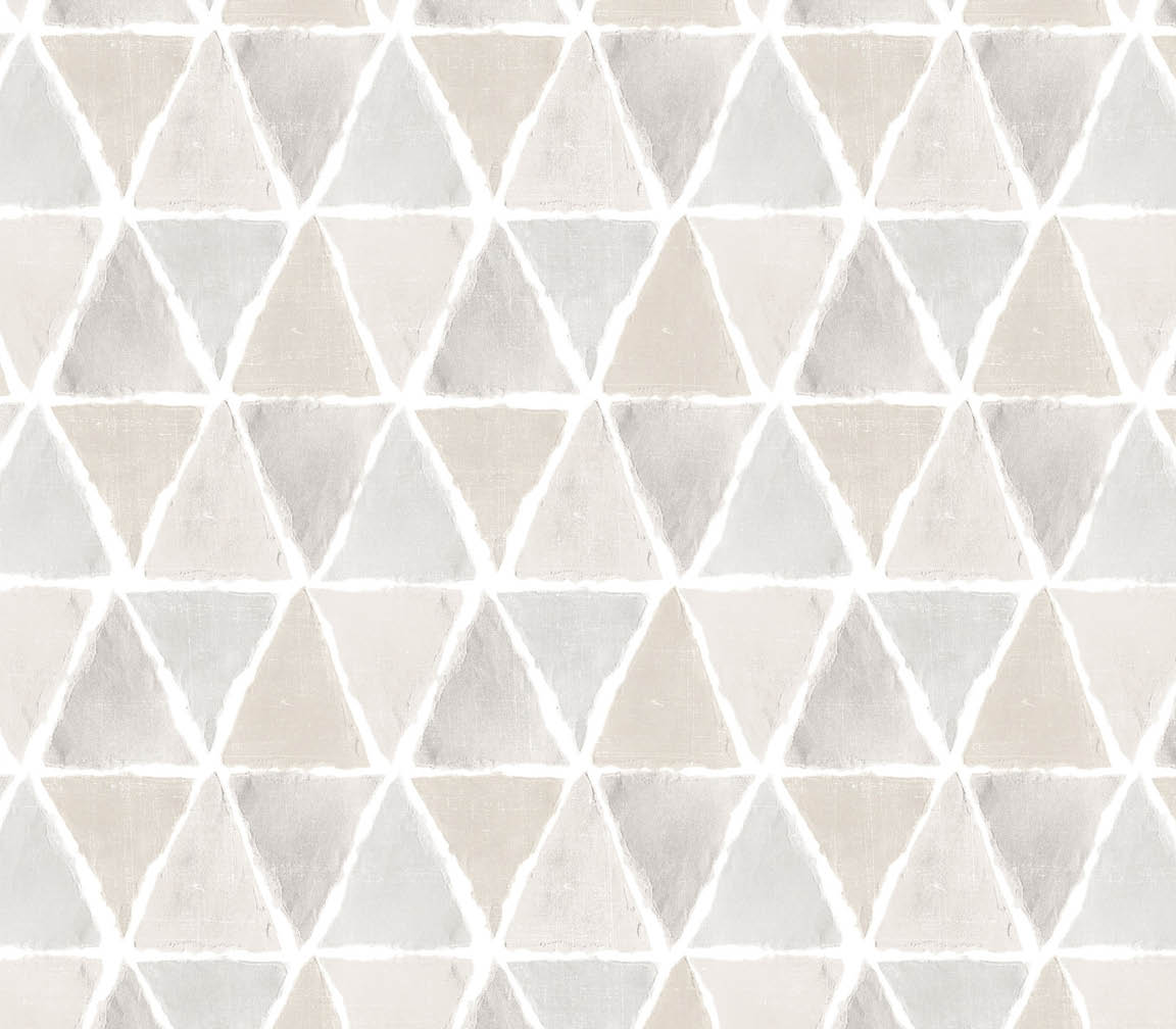 beige triangle wallpaper
