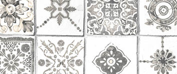 grey Morrocan tile wallpaper