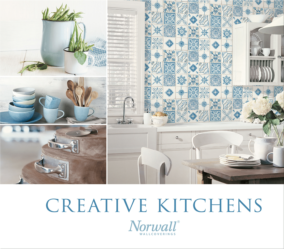 A collection of wallpapers for kitchens and dining rooms