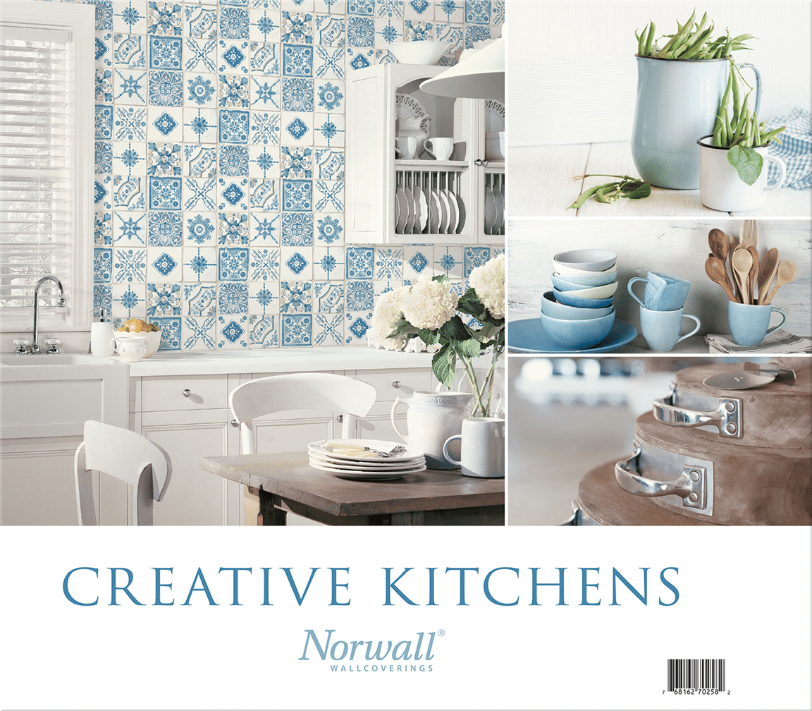 A collection of wallpapers for kitchens and dining rooms