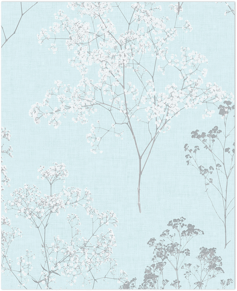 Blue Queen Anne's Lace wallpaper