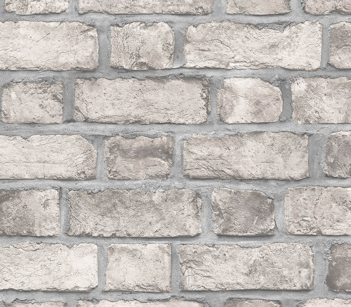 light grey brick wallpaper