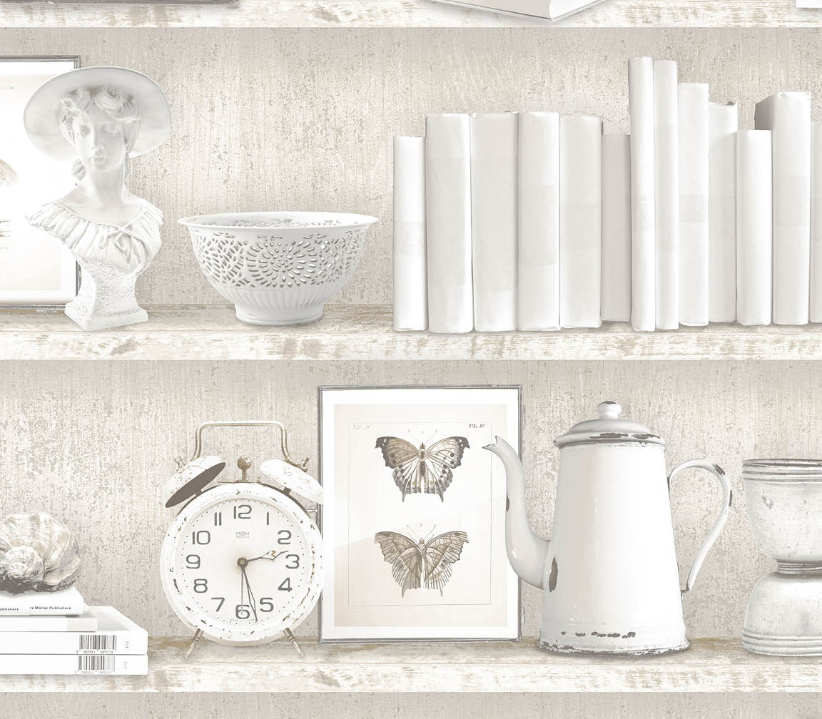 beige curio cabinet wallpaper