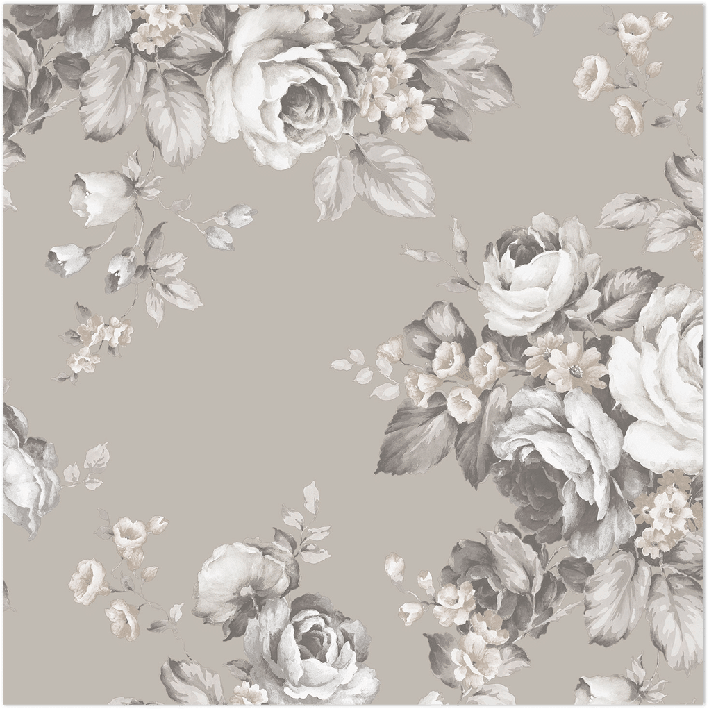 sepia grand floral wallpaper