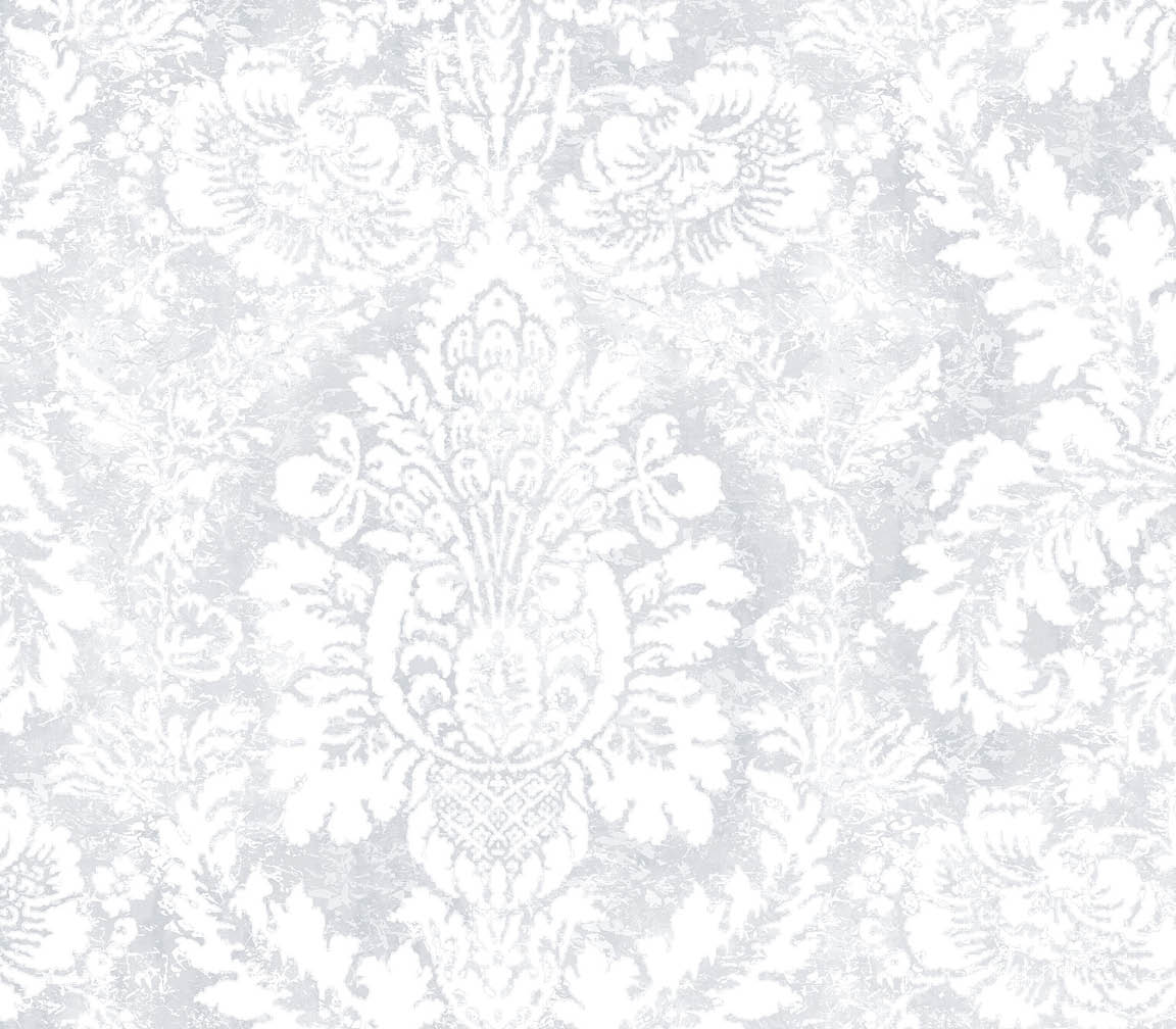 grey and white damask wallpaper