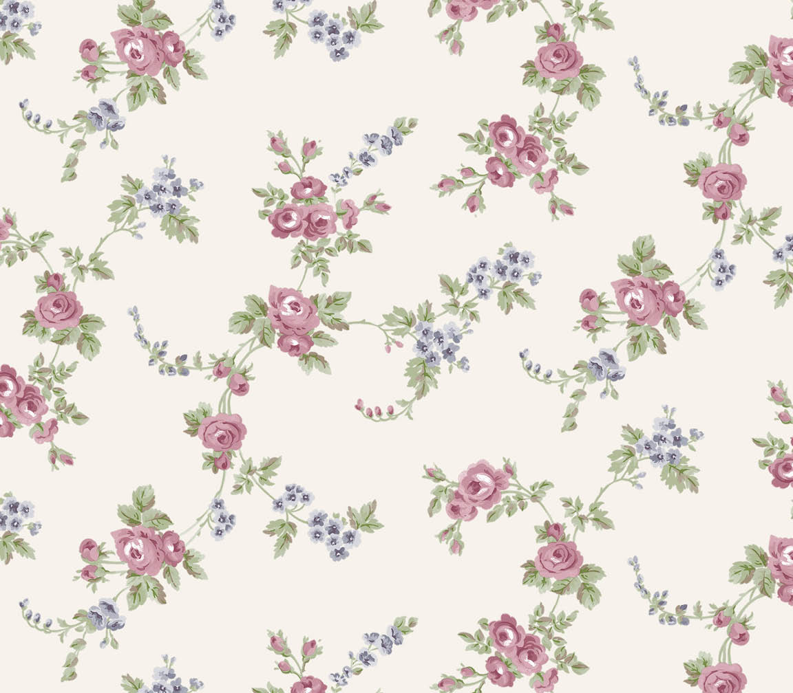 burgundy and blue chic rose wallpaper