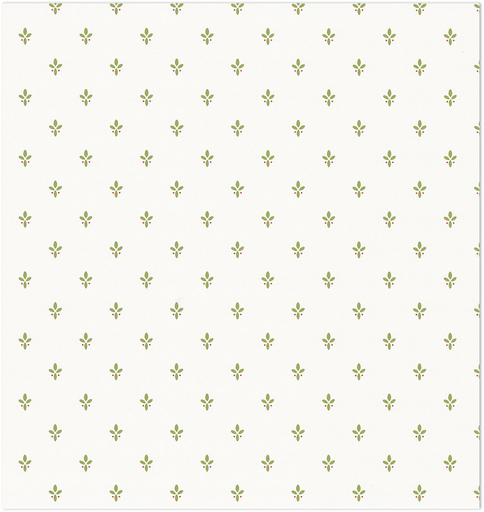 Green white ditty wallpaper