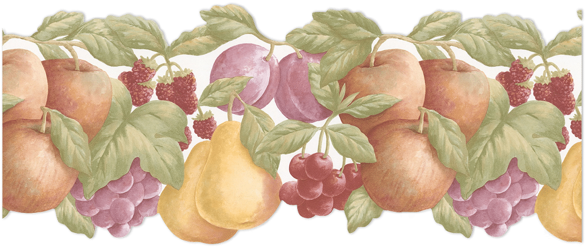 Fruit die cut border