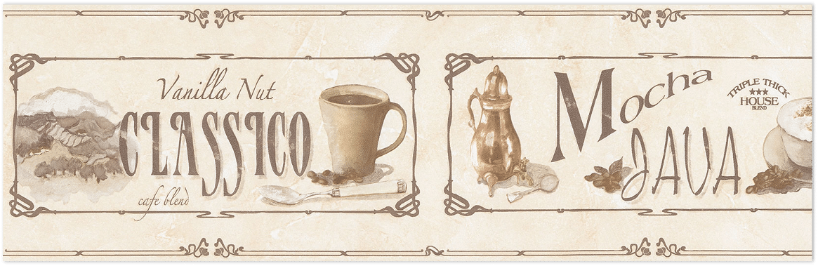 Beige brown coffee border