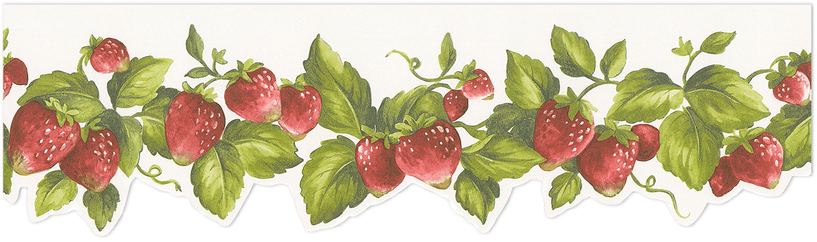 Strawberry die cut border