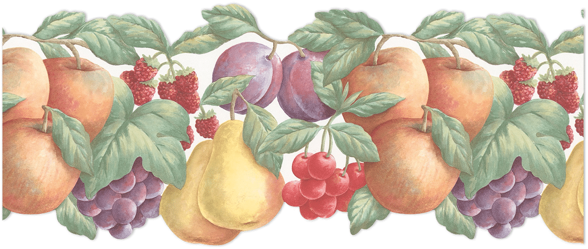 Fruit die cut border