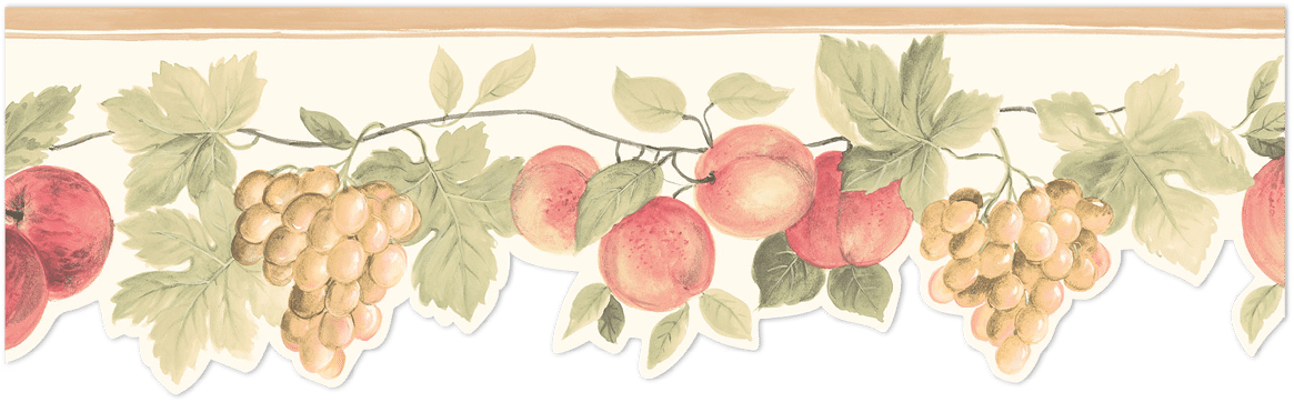 fruit vine wallpaper border