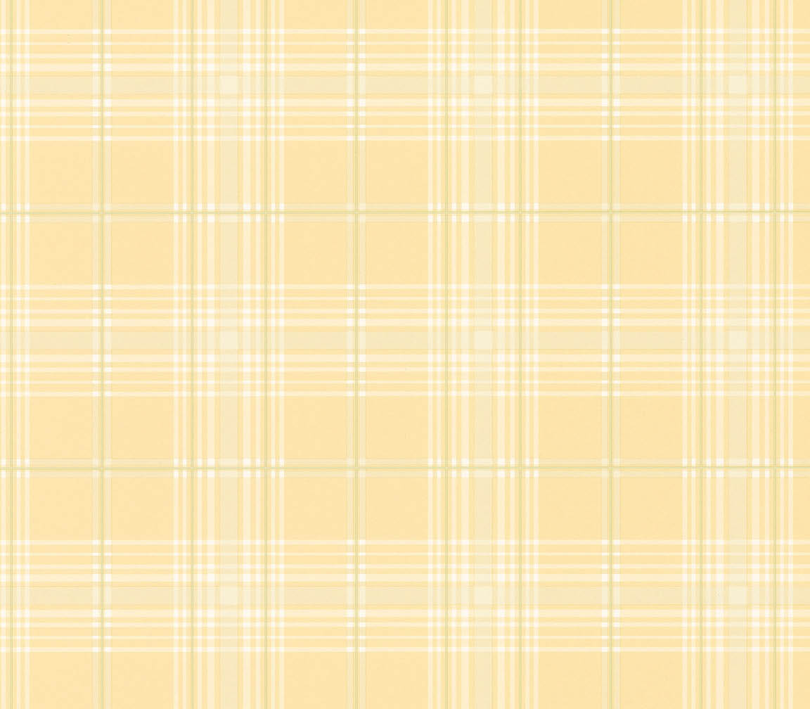 Yellow plaid wallpaper