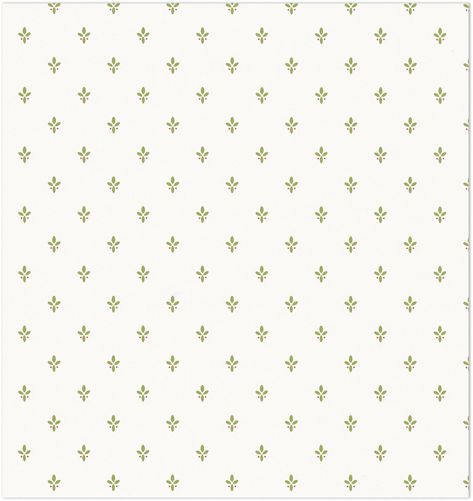 Green white ditty wallpaper