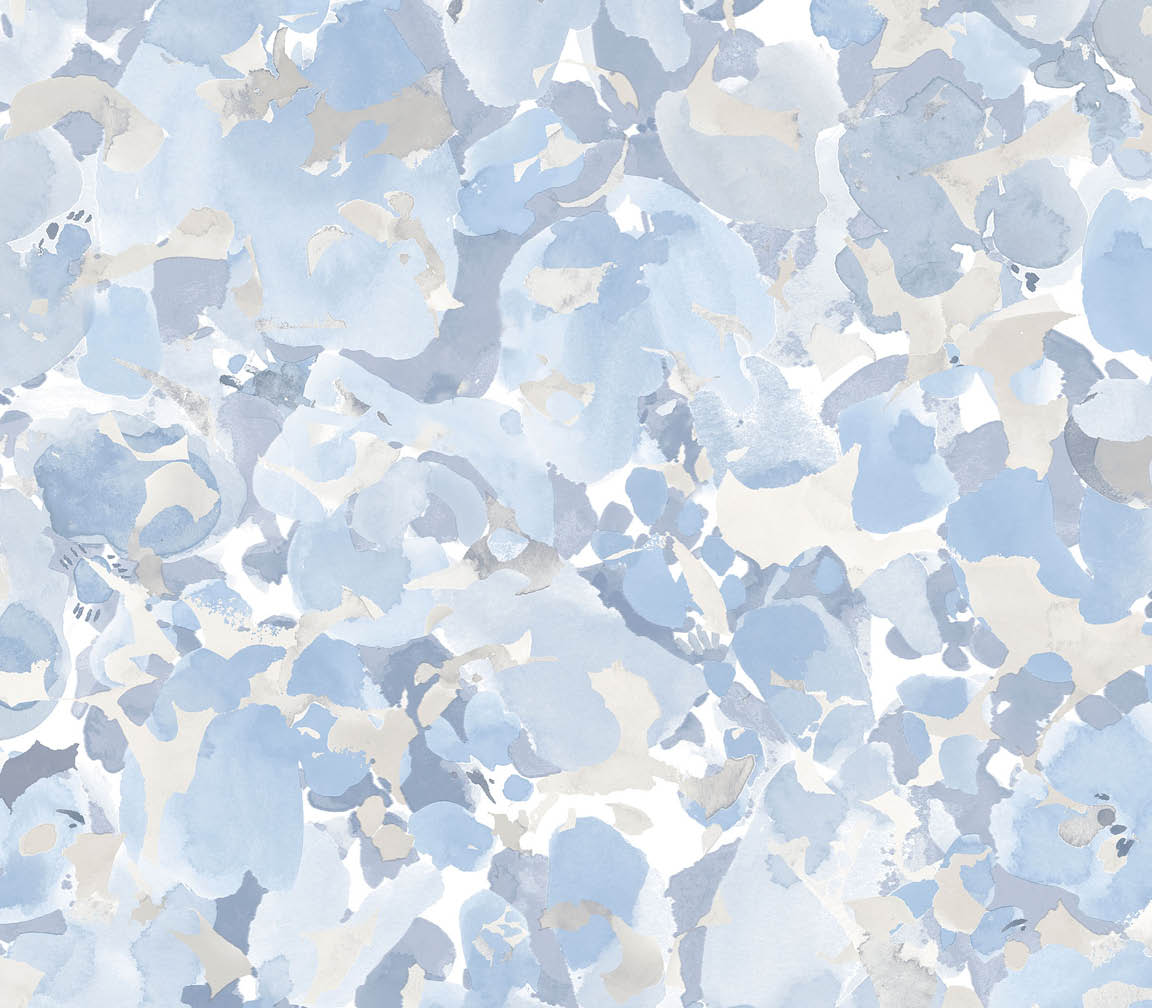 blue abstract flower wallpaper