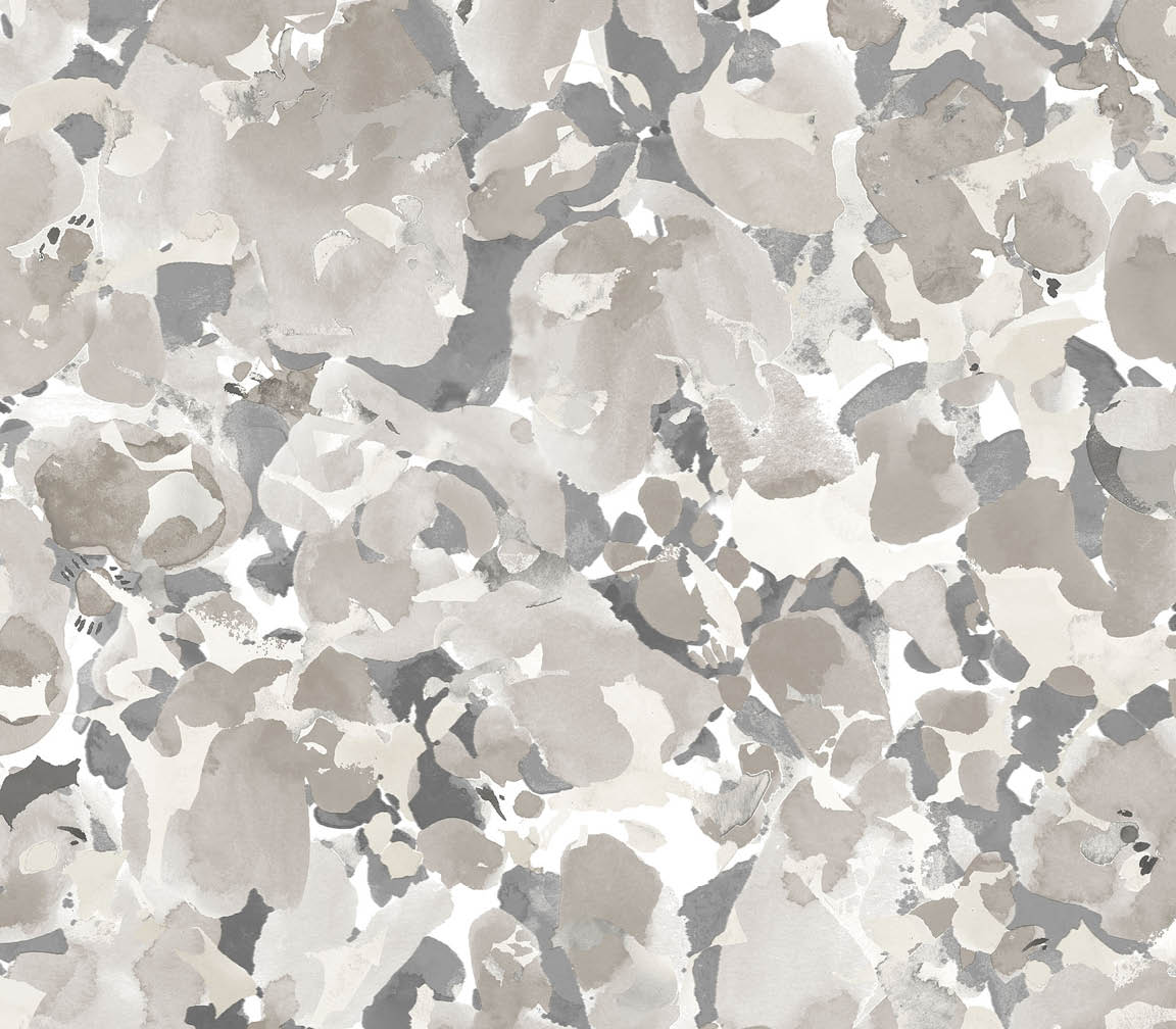 black, grey and tan abstract flower wallpaper