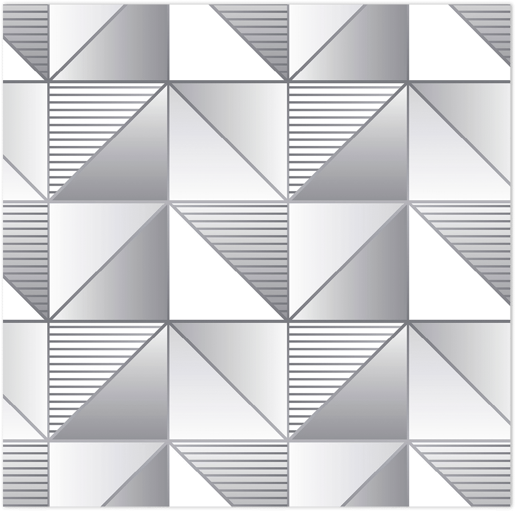 grey and silver modern cubist wallpaper