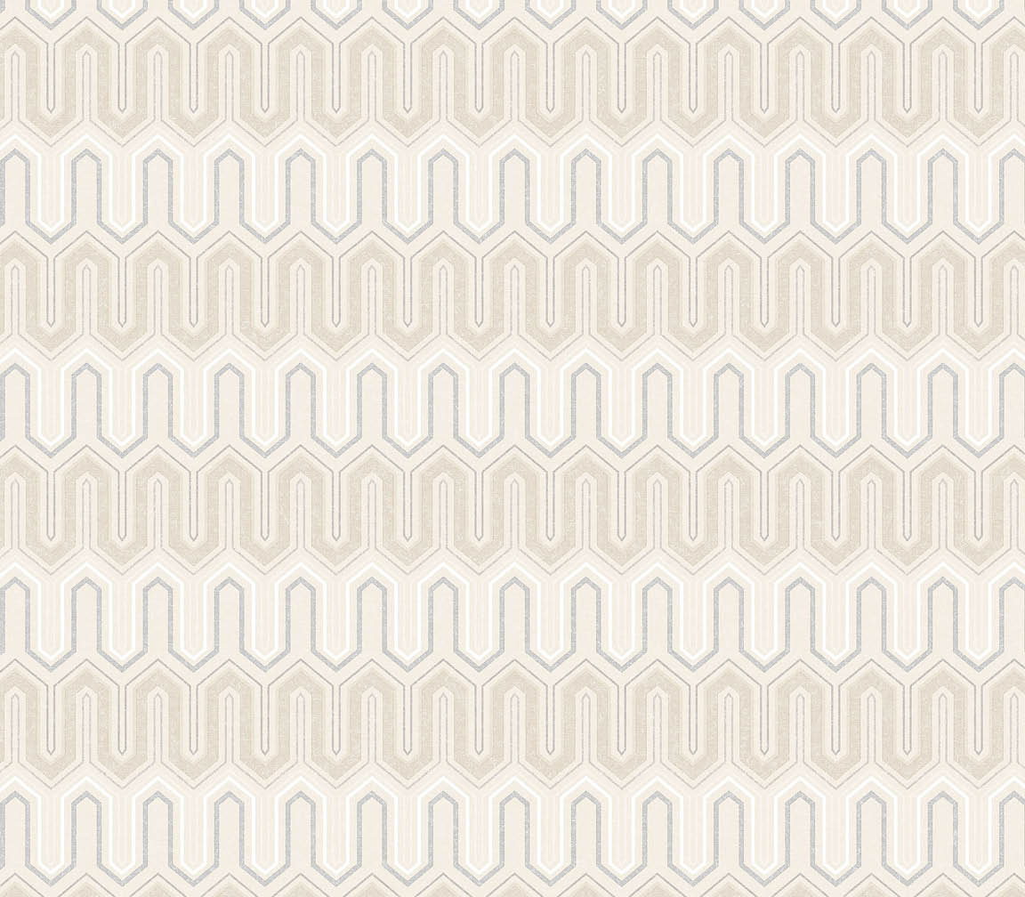 tan and grey zig zag wallpaper