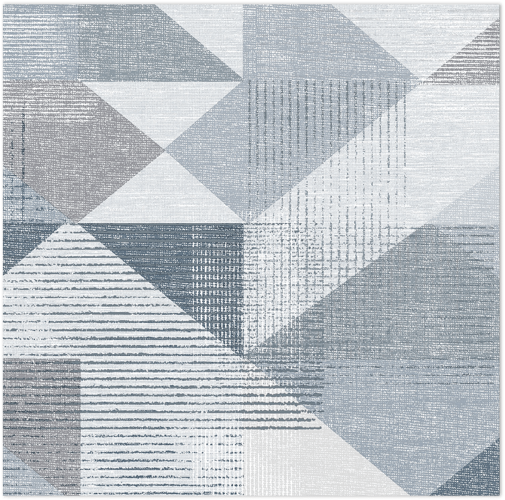 blue silk screen geometric wallpaper