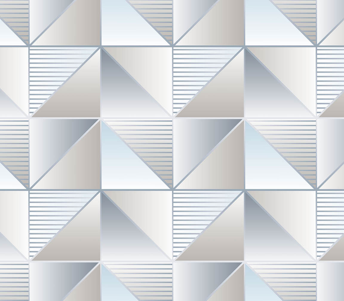 blue and grey modern cubist wallpaper