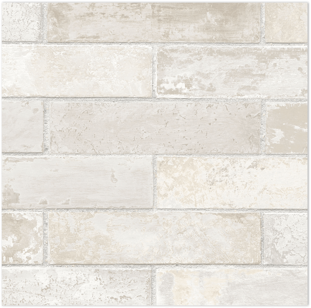 faux brick in neutrals wallpaper