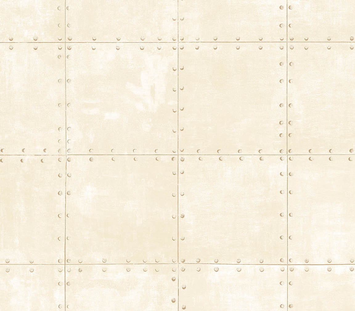 creams and beige steel tile wallpaper