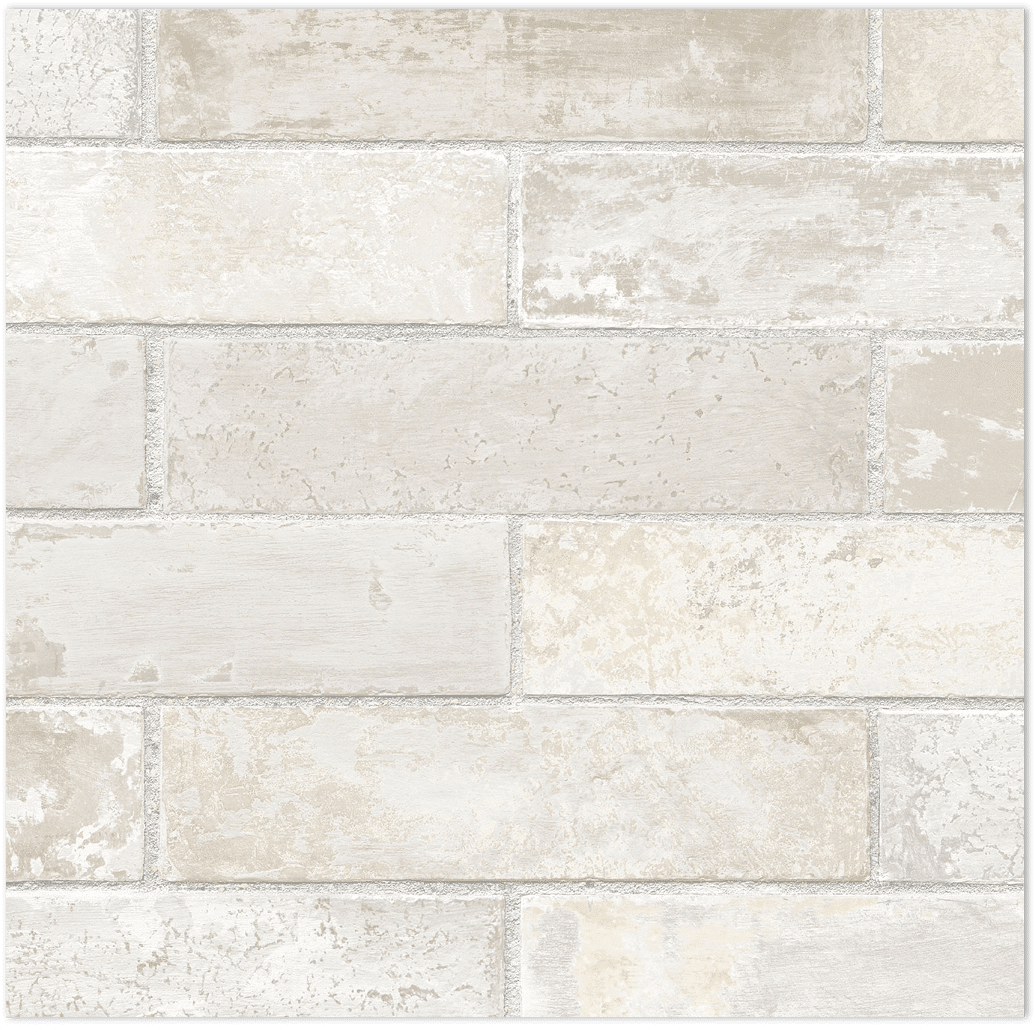 faux brick in neutrals wallpaper