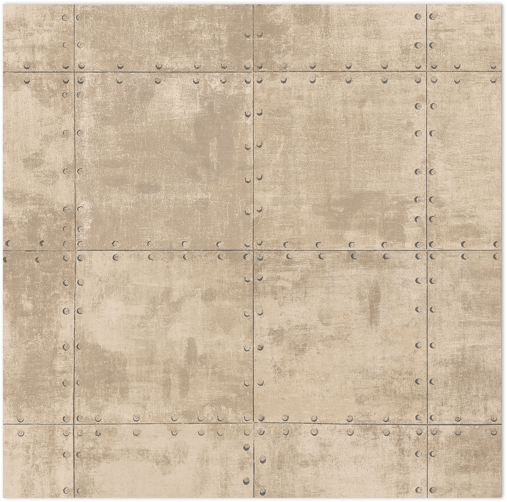 beige and brown steel tile wallpaper