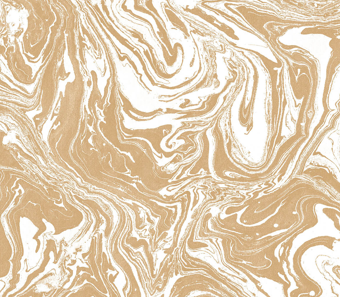 Metallic gold and white burl texture wallpaper