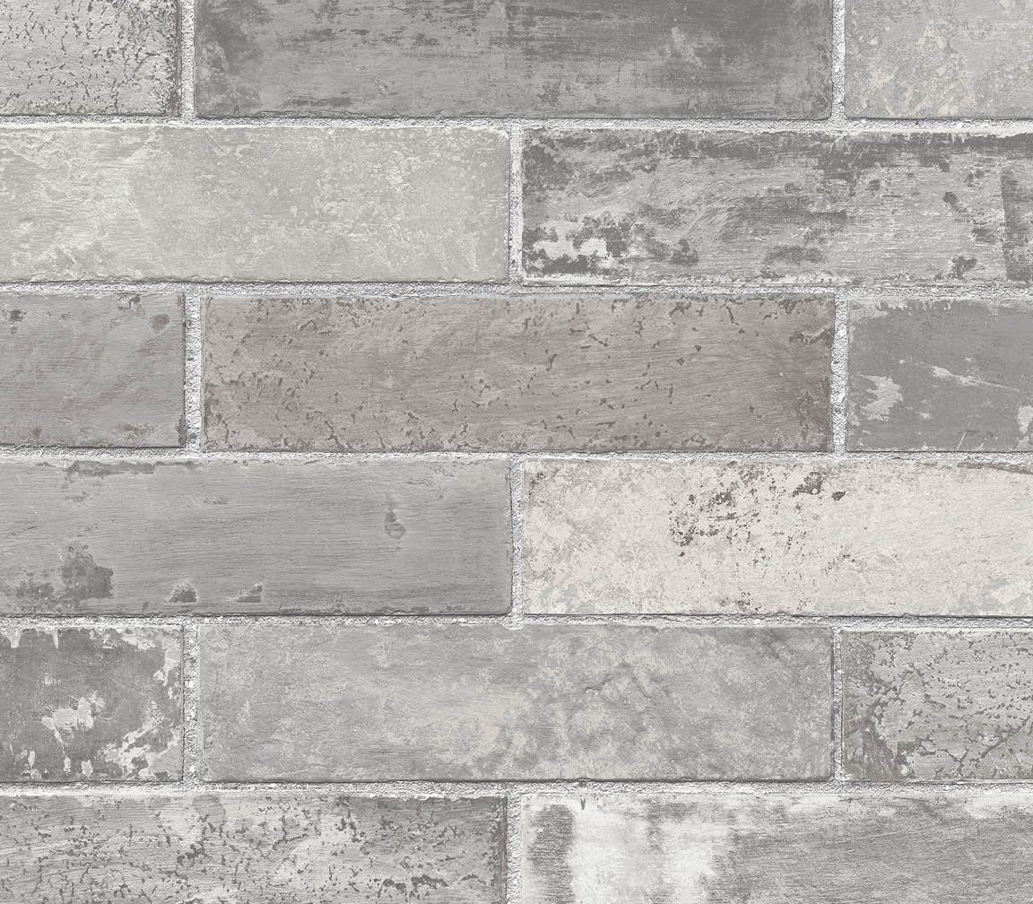dark grey brick wallpaper