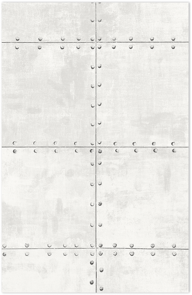 White and grey with black accents steel tile wallpaper