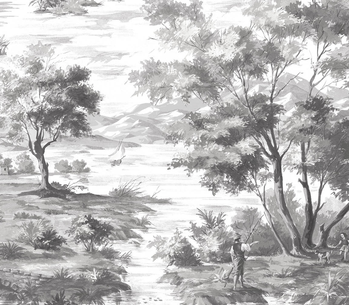 black and white scenic wallpaper