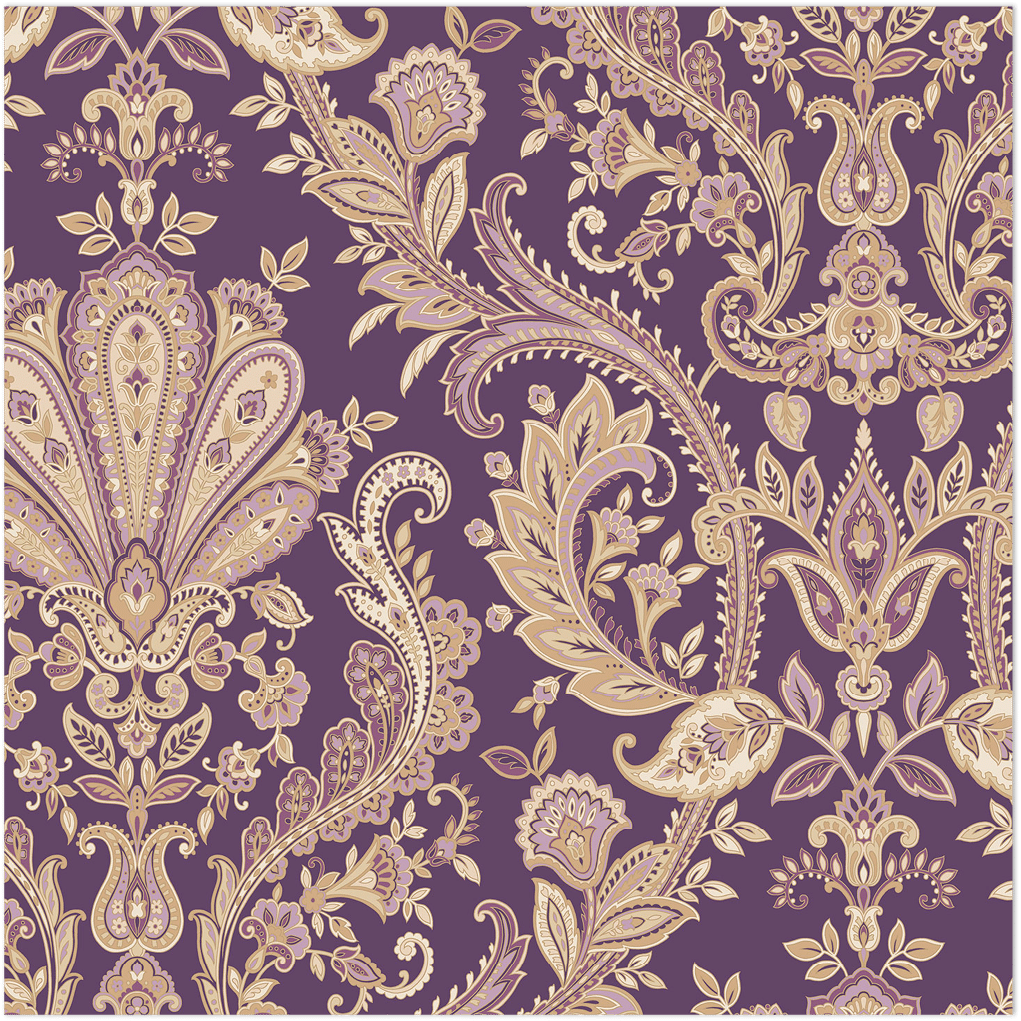 Purple paisley wallpaper