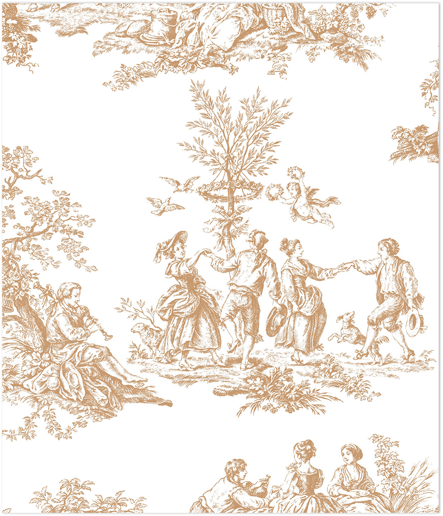 gold toile wallpaper