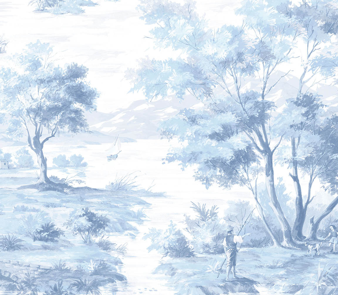 Blue scenic wallpaper