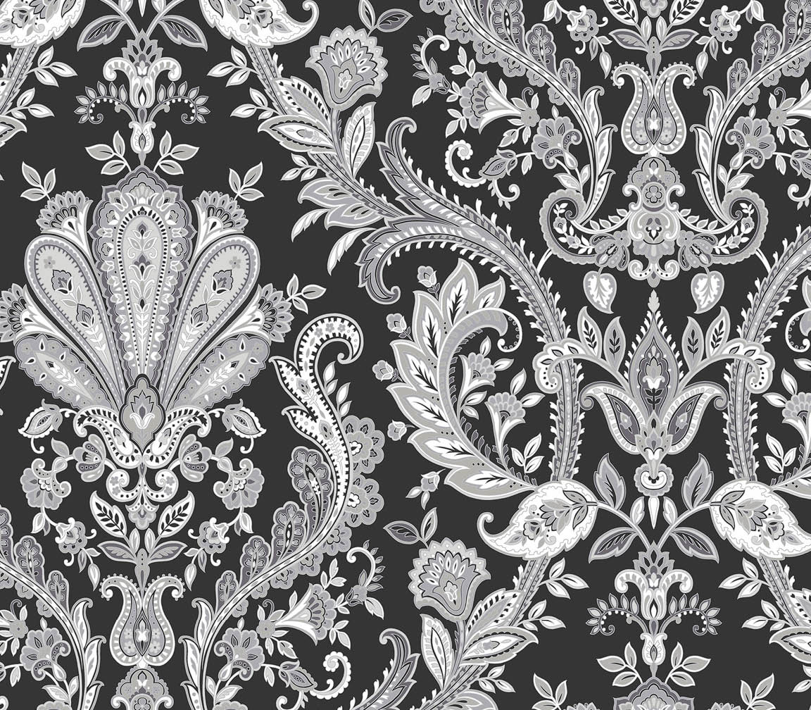 black paisley wallpaper