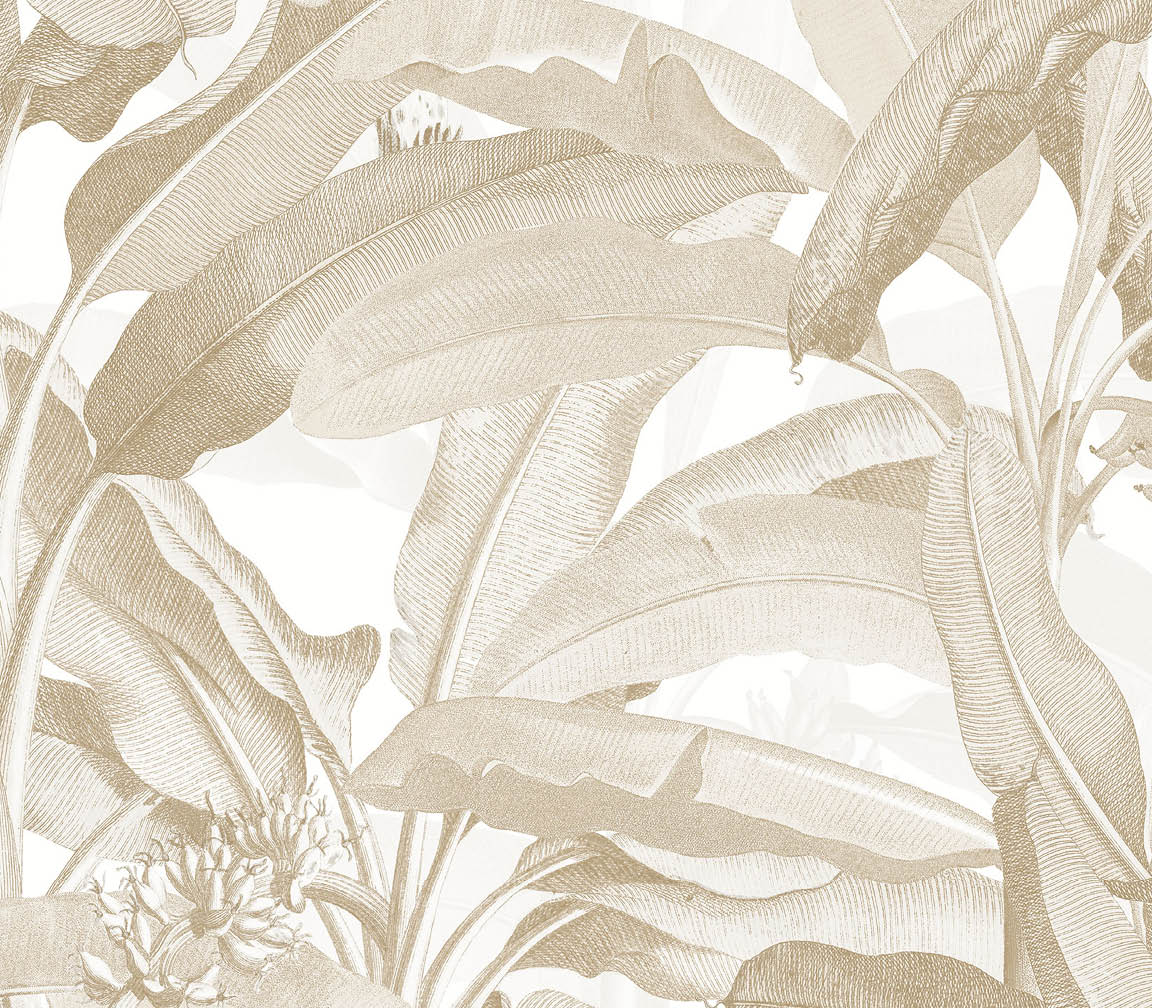 beige leaves wallpaper