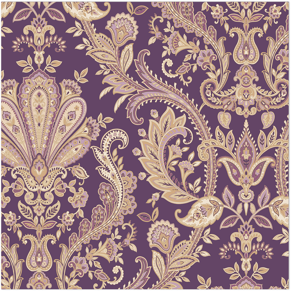 Purple paisley wallpaper