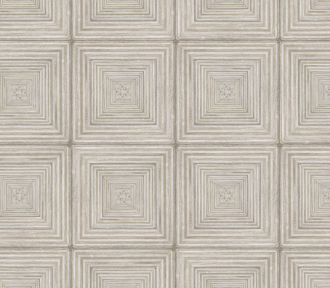 beige wood inlay wallpaper