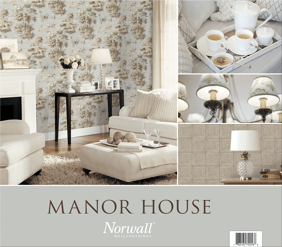 Cover for a collection of wallpapers for living rooms, bedrooms, bathrooms, dining rooms 