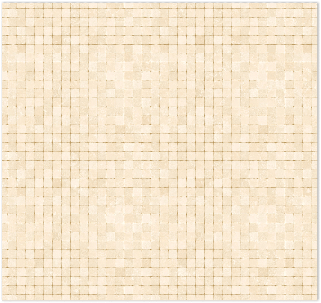 Beige and metallic gold tessera mosiac tiles in-register embossed wallpaper