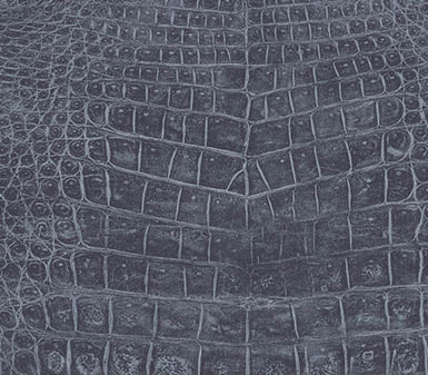 Navy crocodile textured in-register embossed wallpaper