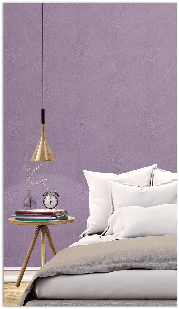 Purple Stingray texture wallpaper in a bedroom