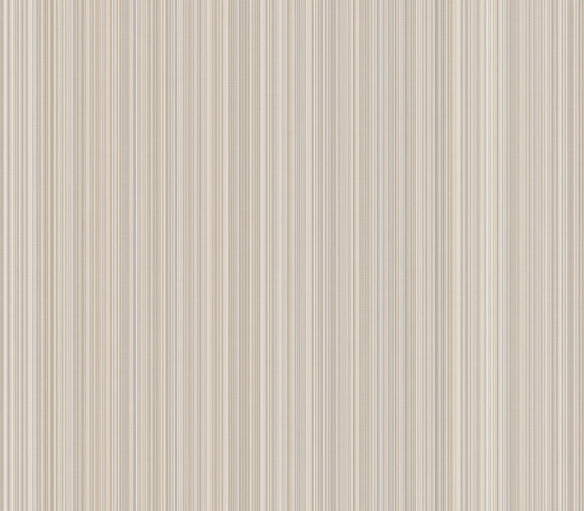 Beige and metallic silver strea texture embossed wallpaper
