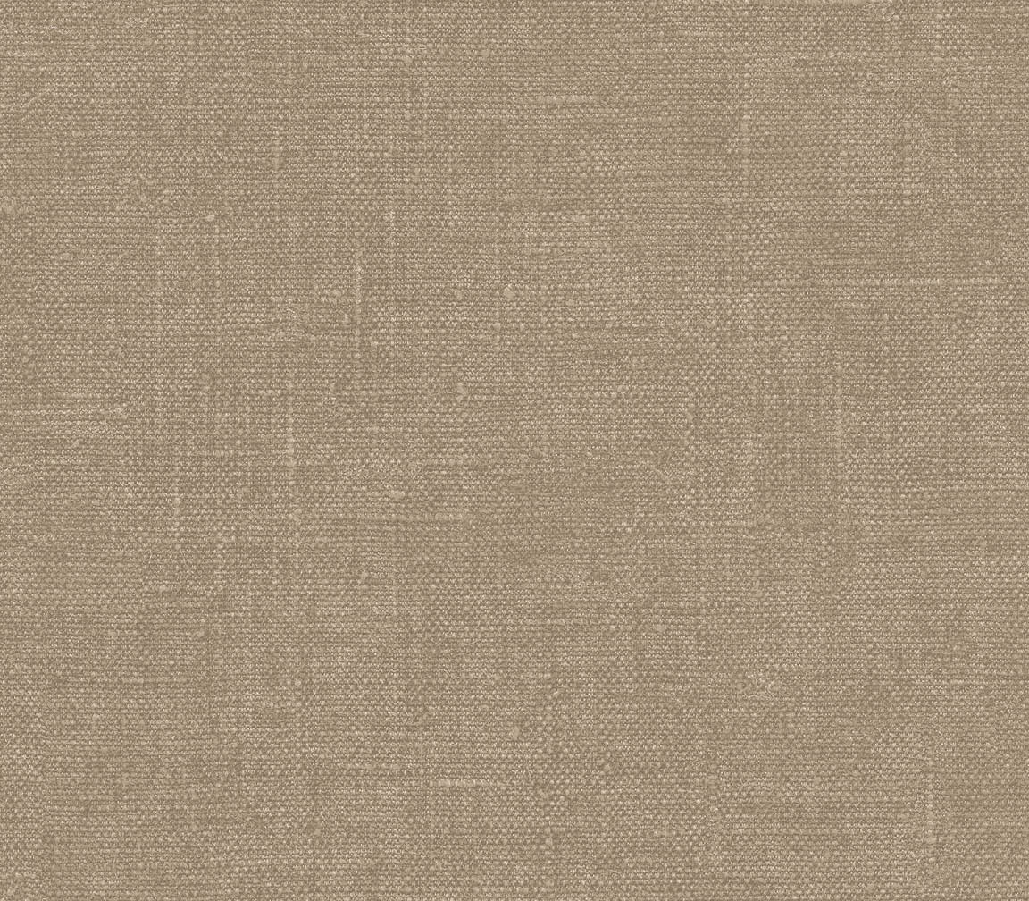 Brown Hessian texture embossed wallpaper