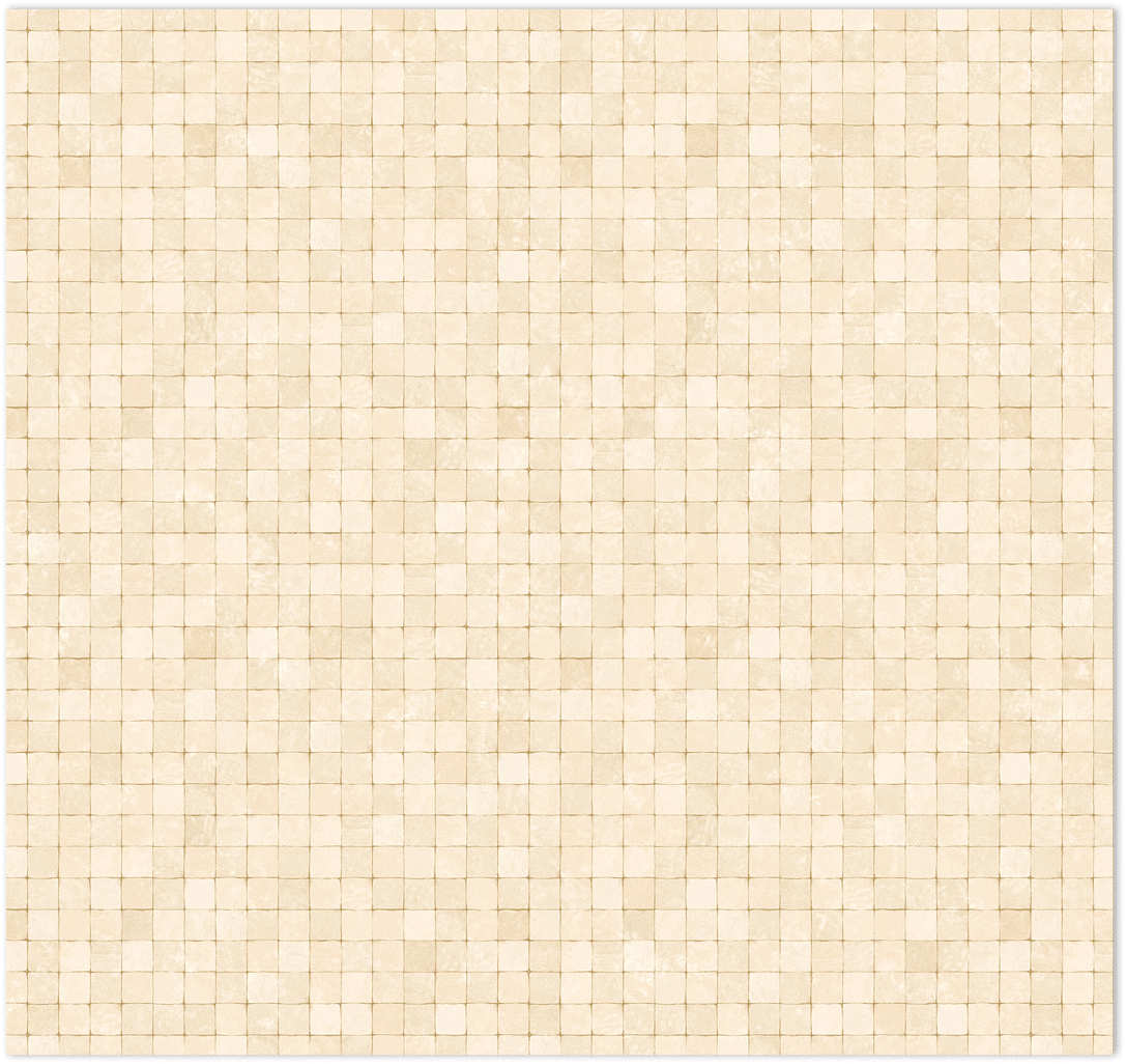 Beige and metallic gold tessera mosiac tiles in-register embossed wallpaper