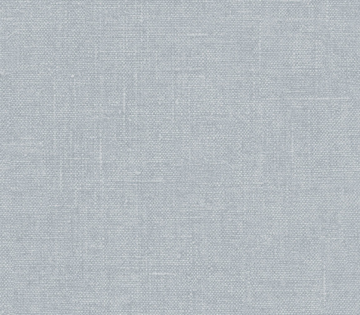 Blue Hessian texture embossed wallpaper
